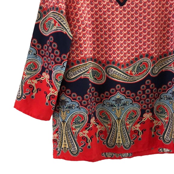 Miami Blouse size Small Polka‎ dot and Paisley - Picture 2 of 7